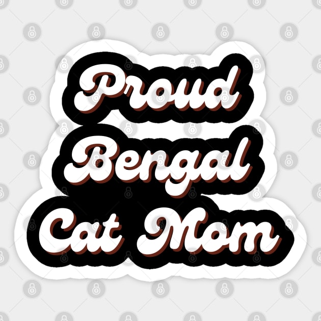 Bengal Cat Sticker by CityTeeDesigns